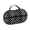 A, variant on EVA Bra Storage Case for Travel, Hard Shell Lingerie Organizer with Handle, Black Polka Dot Protective Underwear Box for Women