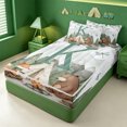 thumbnail image 2 of meiyoeat Outdoor Rv Camping Zipper Twin Comforter Sets with Fitted Sheet and 2 Pillowcases For Boys,Swild Bear Fox Alphabet K Print Zipper Bedding Set,Polkadot Reversible,4-Piece, 2 of 7