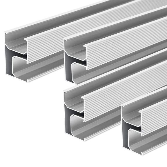 Solar Panel Pv Profile Alu Mounting Rail Flat Roof Metal Roof Solar Rail