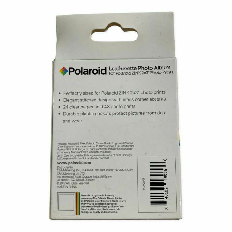 Polaroid PL2X3SBR Pink Textile Photo Album and Sheet Protector