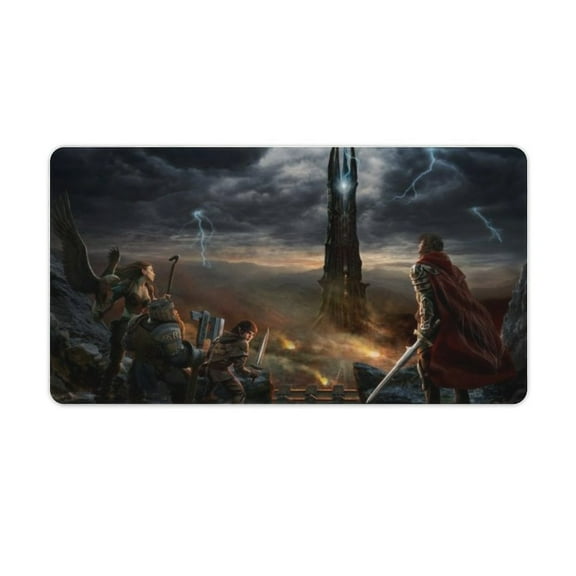 The Lord of the Rings 2001 Mouse Pad That Doesnt Get Dirty Thunder Mythology Ghost Ship Darkness,Teen Desk Pad Mat 15.7”X29.5” Rubber,Each,Besetuui