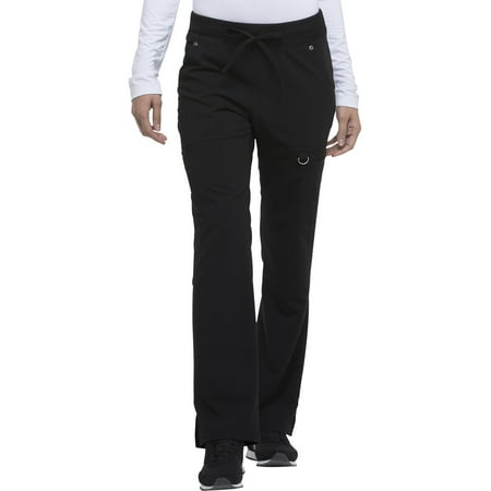 Dickies Xtreme Stretch Scrubs Pant for Women Mid Rise Rib Knit Waistband DK020