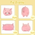 thumbnail image 2 of 8 inch Cute Pink Pig Plush Stuffed Animal Cylindrical Body Pillow,Super Soft Cartoon Hugging Toy Gifts for Bedding, Kids Sleeping Kawaii Pillow, 2 of 6