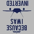 thumbnail image 2 of Junior's Top Gun Because I Was Inverted  Graphic T-Shirt, 2 of 3