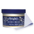 thumbnail image 1 of Crema limpiadora y pulidora de plata Wright's, 240 ml, con paño, 1 of 8