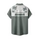 thumbnail image 2 of Camisas s Para Hombre Manga Larga Camisa de manga corta con estampado digital 3d de ocio de tendencia de moda de playa de turismo de vacaciones de verano para hombres (Green, XL), 2 of 3