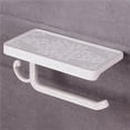 thumbnail image 5 of Bearachild Soporte de papel higiénico Retro, estante de rollo de papel higiénico de Metal multifunción, estante de almacenamiento de toallas de Juegos de accesorios de baño Blanco, 5 of 5