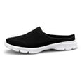 thumbnail image 5 of Linfrsh Women's Slip-on Sneakers Wide Width Comfort Walking Shoes Casual Flats Black,8, 5 of 7