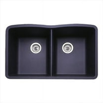 BLANCO DIAMOND Equal Double Undermount - Anthracite