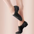 thumbnail image 4 of Zapatos Jazz Shoes Prcfurdcge de piel sintética sin cordones para niños, color negro, 4 of 6