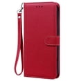thumbnail image 1 of Étui S21FE S21 FE S 21 FE pour Samsung Galaxy S21 Plus Ultra, Étui Portefeuille en Cuir à Rabat pour Samsung Galaxy S21FE S21+ Ultra, Housse Rouge Foncé - Sangle Samsung S21 Plus, 1 of 6