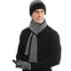 thumbnail image 5 of Conjunto de guantes de pantalla con bufanda y gorro con bloques de color para hombres y mujeres, 5 of 5