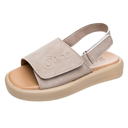 

Quealent Little Kid Girls Shoes Small Girls Slippers Children Sandals Shoes Soft Sole Non Slip Baby Boys Beach Shoes Girls Fashion Rainbow Poop Slippers Grey 11