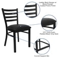 thumbnail image 2 of Flash Furniture Hercules Series Black Ladder Restaurant Chair, 2 of 9