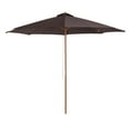 thumbnail image 1 of Outsunny 10' x 8' Round Wooden Patio Umbrella with Bamboo Rib for Outdoor, 1 of 10