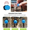 thumbnail image 5 of Drip Irrigation Emitters for Micro Sprinkler Full Circle Flow, 200pcs Blue Push-to-Fit Anti-clogging Devices with Adjustable Flow, 5 of 5