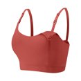 thumbnail image 4 of Maternity Bra, Nursing Underwear, Seamless Bra, Ribbed Wireless Breastfeeding Top with Adjustable Straps for Pregnant Women Daily Wear, 4 of 5