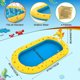 thumbnail image 4 of Piscina inflable con aspersor de dinosaurios para niños almohadilla antisalpicaduras para patio trasero juguetes acuáticos para exteriores Verano, 4 of 5