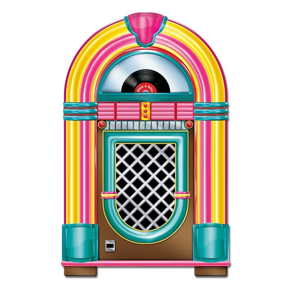Beistle Jukebox Cutout Party Accessory 3-Feet Tall | Printed on both Sides | (1-Count)