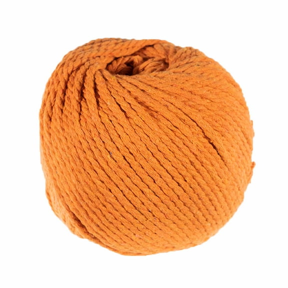 Craft County Cotton Rope - 3mm Diameter 50 Meter Skein in Vibrant Colors - Natural Cotton Cord for DIY Crafting, Macrame, and More