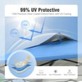 thumbnail image 6 of Alpha Joy 8x8ft Easy Set Up Pop Up UV Protection Canopy Tent with 1 Side Wall, Blue, 6 of 8