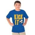 thumbnail image 5 of Athletic Soccer Fan Kick It Goal Boys Kids T Shirt Tees Tops Teen Brisco Brands XS, 5 of 6