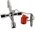 thumbnail image 1 of Llave inglesa multifuncional de 4 vías con llave inglesa ajustable 4 en 1 con cabeza de lote compatible con medidor de agua, caja de gas eléctrica, armario de armario Afortunado Sencillez, 1 of 5