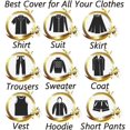 thumbnail image 3 of 6 Pieces Garment Cover PEVA Dustproof and Waterproof Cover Breathable with Full Zip (60 X 100 cm), 3 of 5