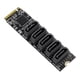 thumbnail image 1 of Likrtyny Tarjeta adaptadora M.2 M-Key PCI Express a SATA 3 0 SSD tarjeta convertidora chipset JMB585, 1 of 9