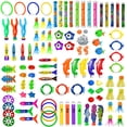 thumbnail image 3 of Juguetes de buceo para niños, palo de buceo, juego de gemas subacuáticas, deportes acuáticos, piscina de delfines, Verano, 3 of 4