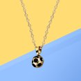 thumbnail image 6 of WHAMVOX Golden Alloy Women Necklace with Football Shape Pendant for Special Occasions and Gifts, 6 of 8