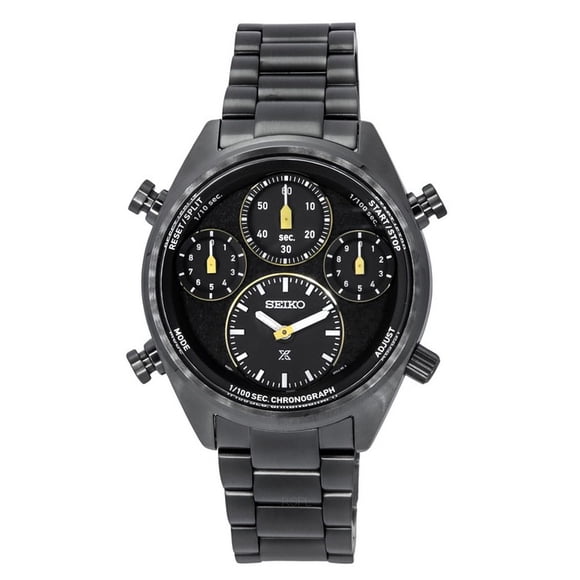 Seiko Prospex Speedtimer Limited Edition Chronograph Stainless Steel Black Dial Solar SFJ007P1 100M Men's Watch