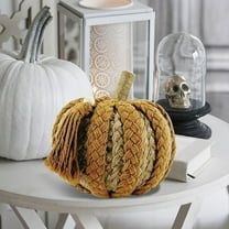 Konghyp Thanksgiving Halloween Imitation Cotton Rope Pumpkin Tabletop Decoration, Hand Woven Pumpkins, Autumn Decor for Home, Cute Holiday Centerpiece, Rustic Thanksgiving Accents