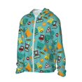 thumbnail image 2 of Pofeuu Trucks And Excavators Print Sun Protection Outdoor Lightweight Full Zip UV Cooling Hoodie Long Sleeve Summer Clothing for Outdoor Hiking-Small, 2 of 5