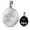 thumbnail image 3 of Foldex Chat Maman Collier Pendentif Cercle en Acier Inoxydable Ou or 18 Carats 18-22", 3 of 7