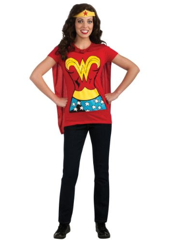 wonder woman shirt with cape walmart