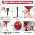 thumbnail image 3 of AYUQI Burgundy Gold Balloon Garland Kit, Wine Red Gold Birthday Balloon Garland White Balloon, Gold Balloon Decoration for Girl Birthday Baby Shower Wedding Decoration, 3 of 8