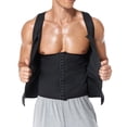 thumbnail image 4 of ANYFIT WEAR Men Waist Trainer Shirt Sauna Suit Gym Exercise Sweat-Boosting Workout Tank Top Tummy Control Body Shaper Vest, 4 of 7