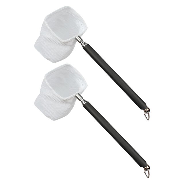 EeaseMX 2 piezas de red de captura para pecera, pala para camarones, red cuadrada para atrapar peces.