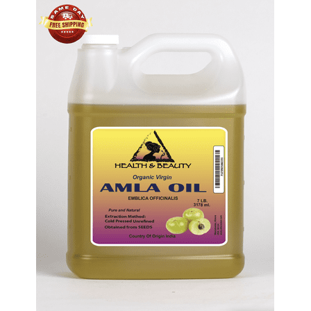 Amla / Gooseberry Seed Oil Unrefined Organic Virgin Cold Pressed 100% Pure 7 Lb