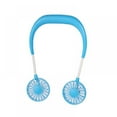 thumbnail image 4 of AMERTEER Portable Rechargeable USB Dual Cooling Small Fan Lazy Neck Hanging Pop-Style Blue, 4 of 9