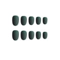 thumbnail image 2 of Uñas postizas de ataúd esmerilado Seitruly 24 piezas cabeza redonda pequeña acrílicas 3aguacate negro verde, 2 of 4