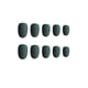 thumbnail image 2 of Uñas postizas de ataúd esmerilado Seitruly 24 piezas cabeza redonda pequeña acrílicas 3aguacate negro verde, 2 of 4