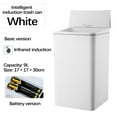 thumbnail image 4 of Floleo Automatic Trash Can Bathroom Touchless Motion Sensor Small Garbage Can With Lid Smart Electric Plastic Garbage Bin For Living Room Bedroom Office Kitchen, 4 of 7