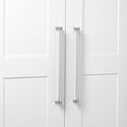thumbnail image 3 of GlideRite 12-5/8 in. (320mm) Center-Center Knurled Cabinet Bar Pull, Satin Nickel - 4788-320-SN, 1 Pack, 3 of 4