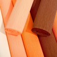 thumbnail image 4 of 8 Rolls 65.6ft Fall Crepe Paper Streamers 50 x 250cm 4 Colors Party Streamers Fall Theme Crepe Paper Roll Decorative Craft Streamer for DIY Gift Wrapping Paper Crafts Decor (Coffee), 4 of 6
