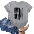 thumbnail image 4 of Pretty Flag Heart 1776 2026 July 4th 250th Birthday Womens T-Shirt,Grey, 4 of 5