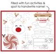 thumbnail image 2 of Big Dot of Happiness Jolly Santa Claus - Paper Christmas Party Coloring Sheets - Activity Placemats - Set of 16, 2 of 7