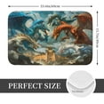 thumbnail image 2 of Kdxio Red Blue Dragon Battle Epic,16" x 24", Non-Slip Front Door Mats,Outdoor Welcome Mat Washable, 2 of 9