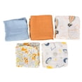 thumbnail image 1 of Baberos para niños, 5 baberos para bebés, baberos absorbentes a presión, baberos de algodón optimizados para la excelencia, 1 of 8